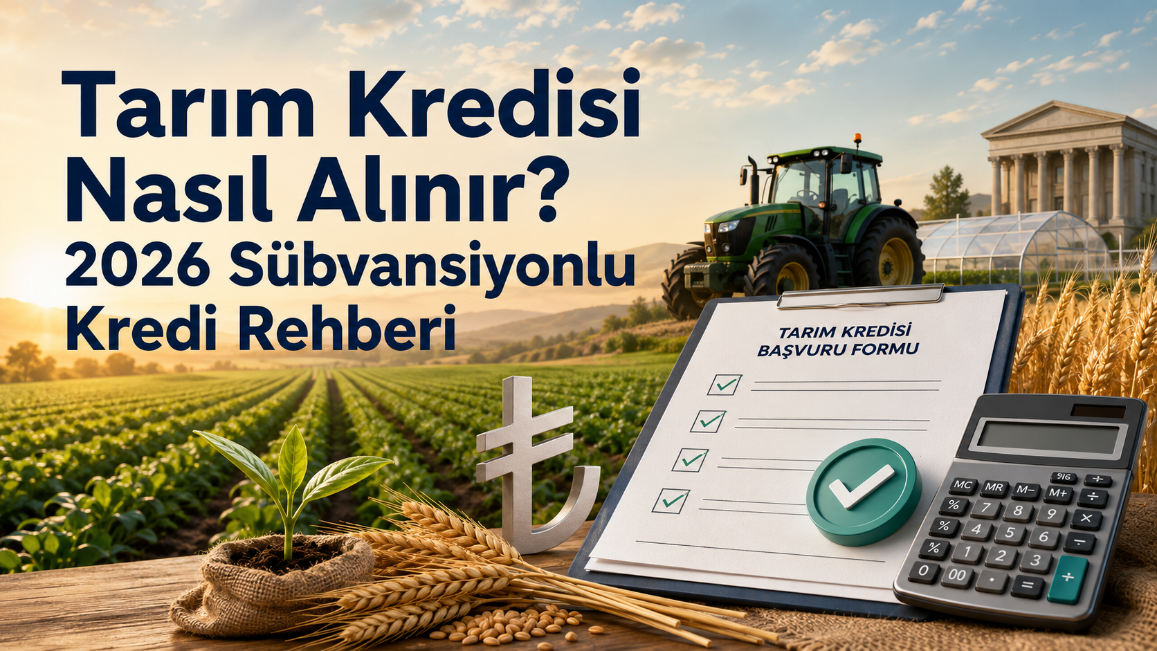 Tarım Kredisi Nasıl Alınır? 2026 Sübvansiyonlu Kredi Rehberi